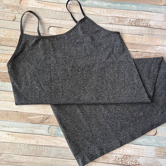 New Women's Zenana Outfitters Stretch Long Shaping Adjustable Straps Cami Grey - Picture 2 of 3